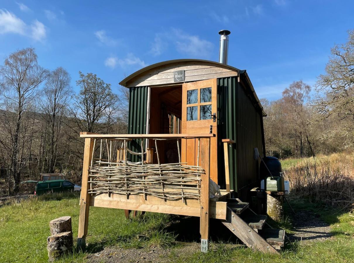 Cosy Woodland Off Grid Shepherds Hut - Rowan Villa Castle Douglas Exterior foto